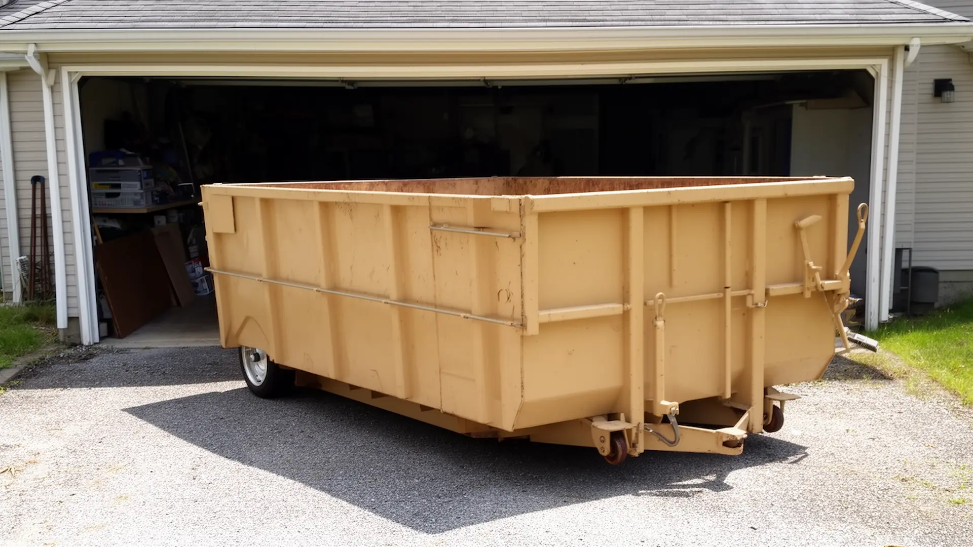 Roll-off dumpster from Chucho's Asheville Dumpster Rental in Asheville, NC